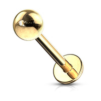 16 Gauge Gold Plated Monroe with Ball Top