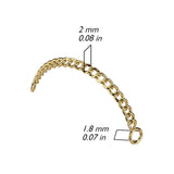 316L Surgical Steel Connector Chain for Nose Piercings