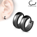 Pair of Classic Dome Hoop/Huggie Stainless Steel Earring