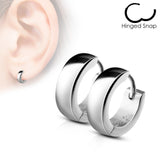 Pair of Classic Dome Hoop/Huggie Stainless Steel Earring