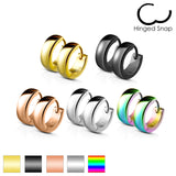 Pair of Classic Dome Hoop/Huggie Stainless Steel Earring