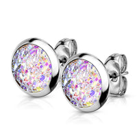 Druzy Stone 316L Surgical Steel Stud Earrings