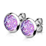 Druzy Stone 316L Surgical Steel Stud Earrings