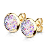 Druzy Stone 316L Surgical Steel Stud Earrings