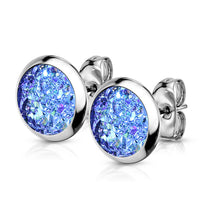 Druzy Stone 316L Surgical Steel Stud Earrings