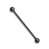 Twisted Rope PVD over Surgical Steel Industrial Barbell