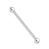 Twisted Rope PVD over Surgical Steel Industrial Barbell